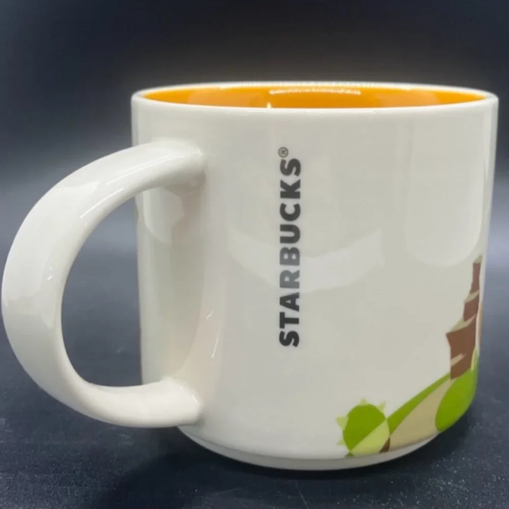 Starbucks Coffee Mug Texas You Are Here Collection‎ 14 oz White Cow Drinkware